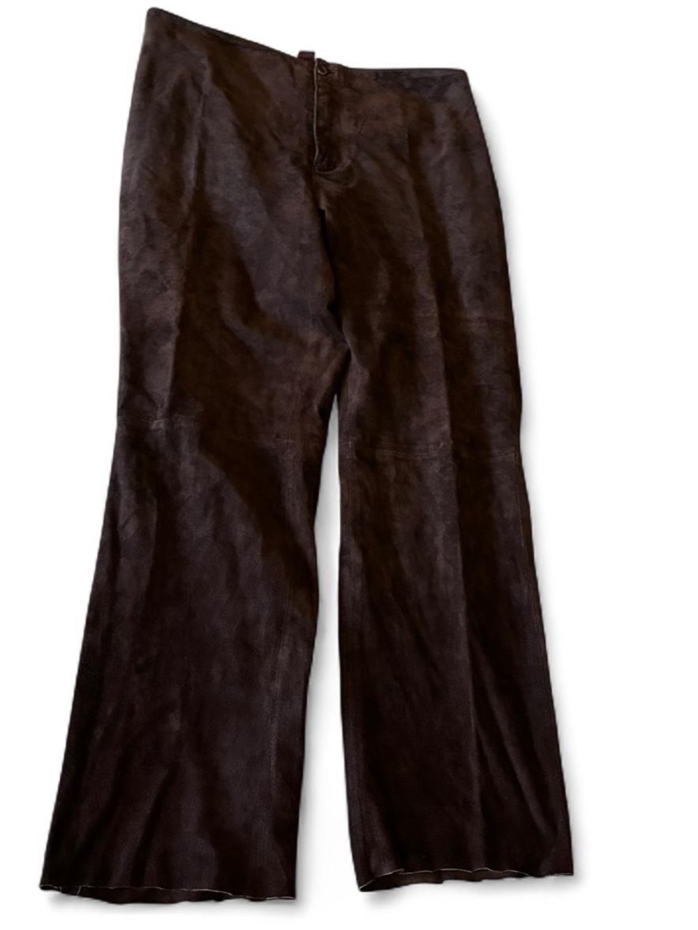Vintage Live a Little Chocolate Brown Leather pants